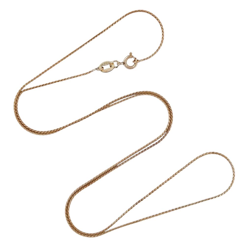 Estate 1/20 14K Gold-Filled 0.7mm Chain Necklace 20"